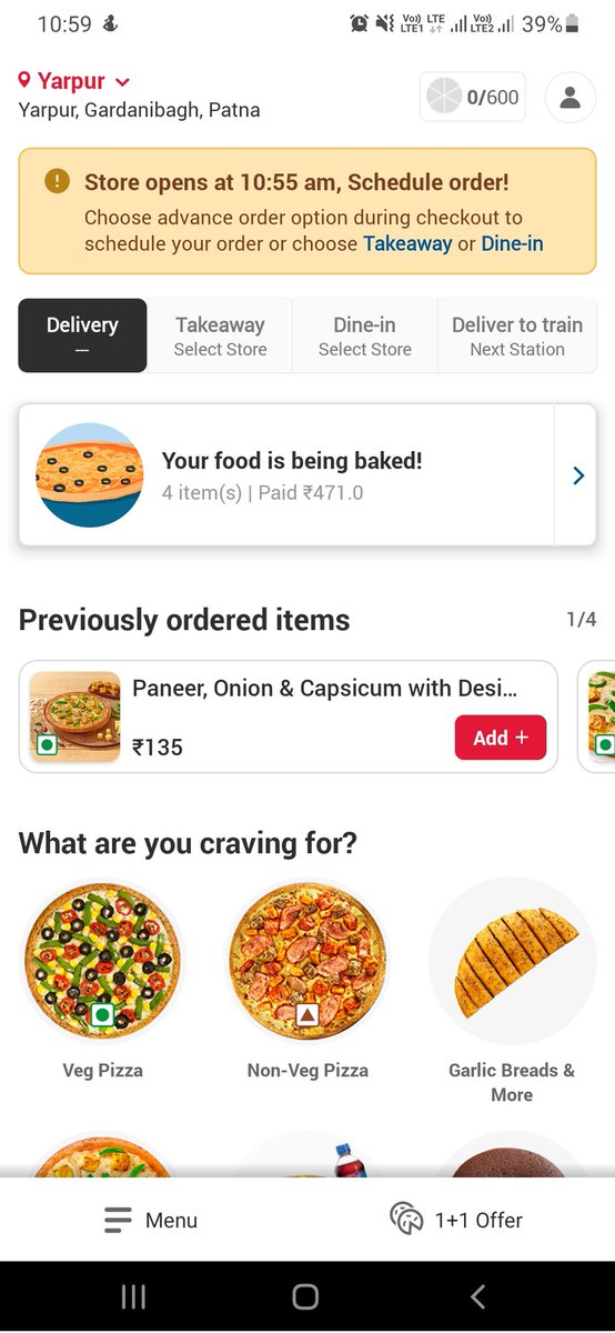 Bhaskar498's tweet photo. What a pathetic service of Dominos .. They Ruined my Rakhi festival. I ordered Pizza but they canceled it without any reason and then I again reordered it. But they didn't deliver. Facing So much disappointment.  @dominos_india @dominos https://t.co/5296FGzXs6