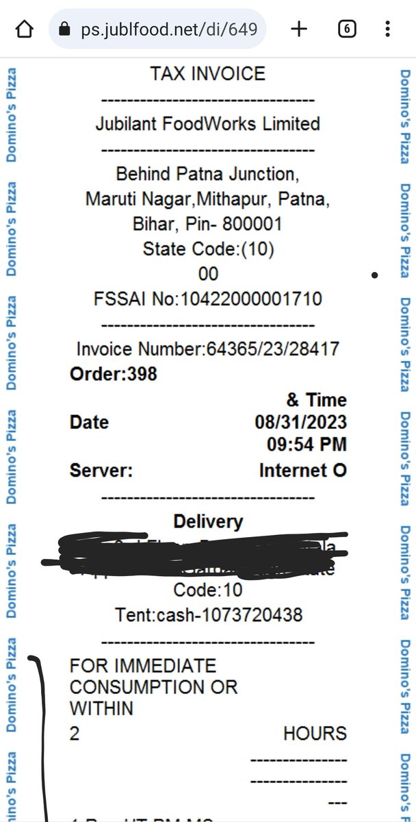 Bhaskar498's tweet photo. What a pathetic service of Dominos .. They Ruined my Rakhi festival. I ordered Pizza but they canceled it without any reason and then I again reordered it. But they didn't deliver. Facing So much disappointment.  @dominos_india @dominos https://t.co/5296FGzXs6
