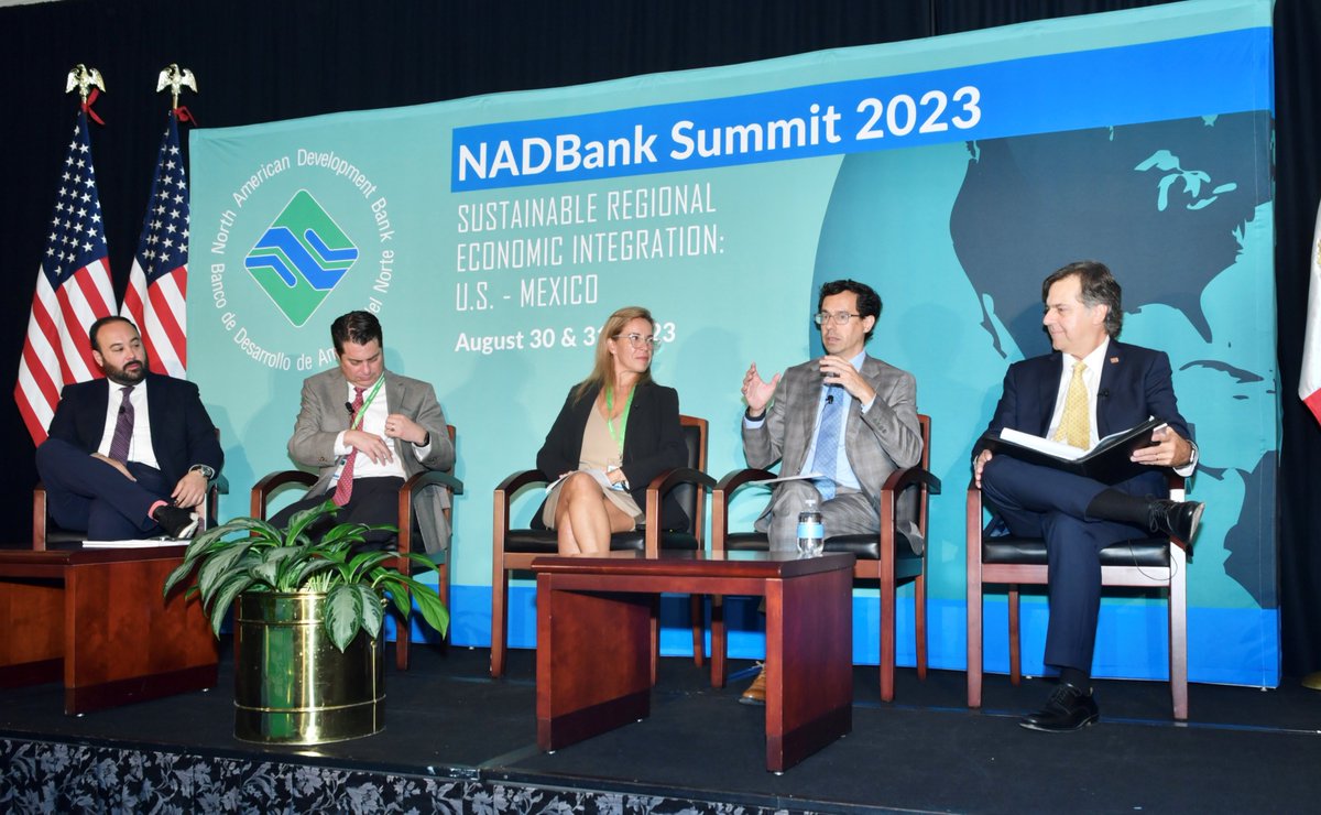 NADB_BDAN's tweet photo. The #NorthAmerican region sees #nearshoring along #Texas border & 🇲🇽border but not new for #Chihuahua #Coahuila & #NuevoLeon. #Water and #energy #infrastructure will help drive #bordereconomy. Lots of expansions incl. @Tesla @cbrands
#NADBankSummit2023 https://t.co/wPURD6LKNl