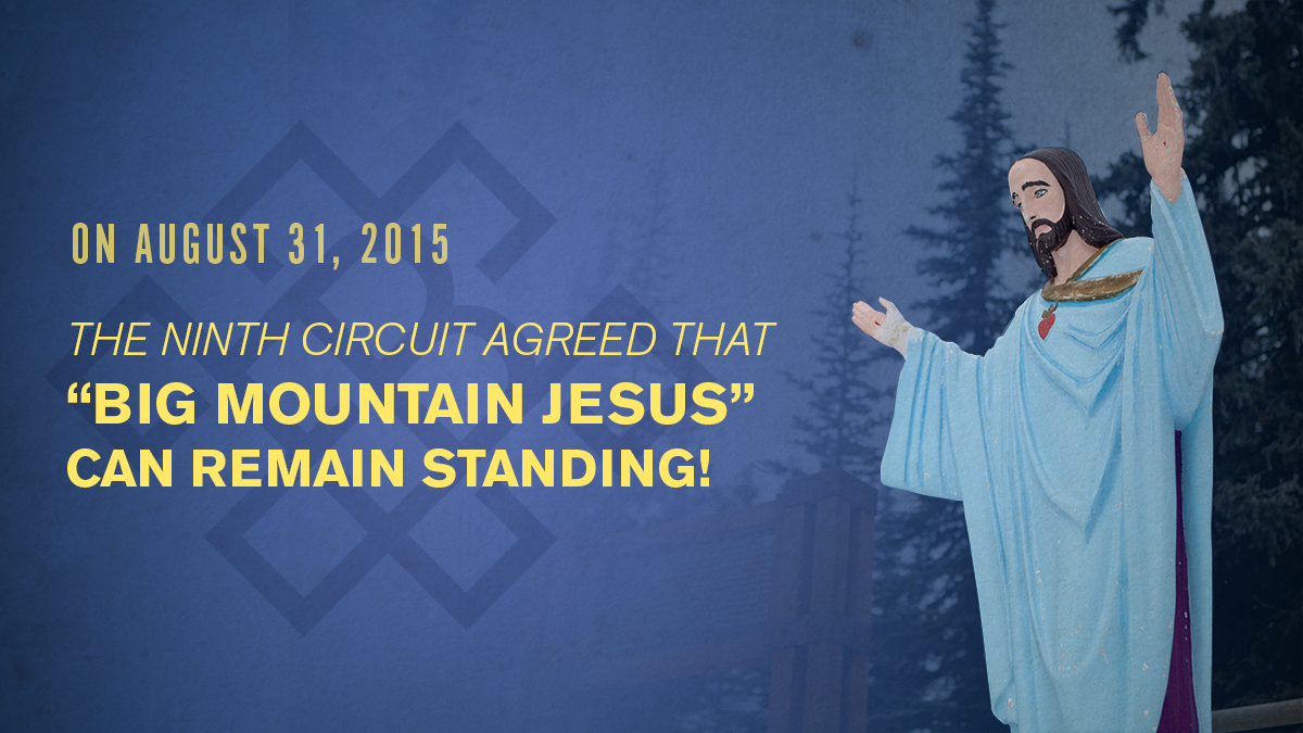 becketfund's tweet photo. 8 years ago today, Becket successfully protected a WWII memorial against an anti-religious atheist group's attempt to remove it from a Montana ski slope.
Listen to the story of "Big Mountain Jesus" in our #StreamOfConscience podcast: https://t.co/nHzCpkOnNj https://t.co/yj0BoH3oHa