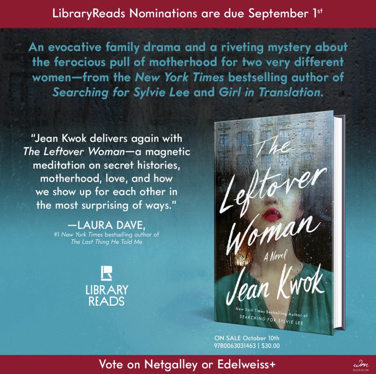 Librarians, in this time when our ability to choose what we read is under siege, please use your voice to vote for your #LibraryReads nominations! Votes for the October list are due by tomorrow, Sept. 1. We appreciate and support you. 🙏❤️ #EWGC