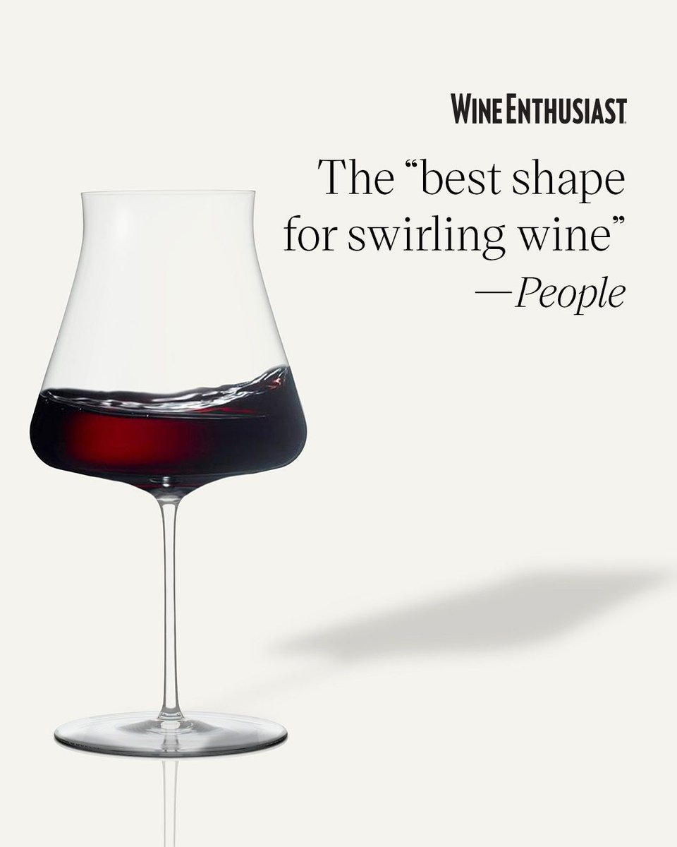 WineEnthusiast's tweet image. Our Somm Handblown Wine Glass was named the "best shape for swirling wine" by People. 👀

Learn more about its flared design 👉️ enth.to/3NXzxkw
