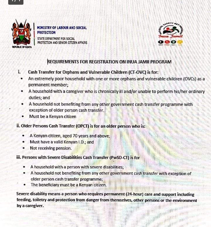 dunmainam's tweet photo. Nyeri Town Constituency:
Inua jami registration kicks off tomorrow. Below is the schedule. https://t.co/uuy4wnR97Z