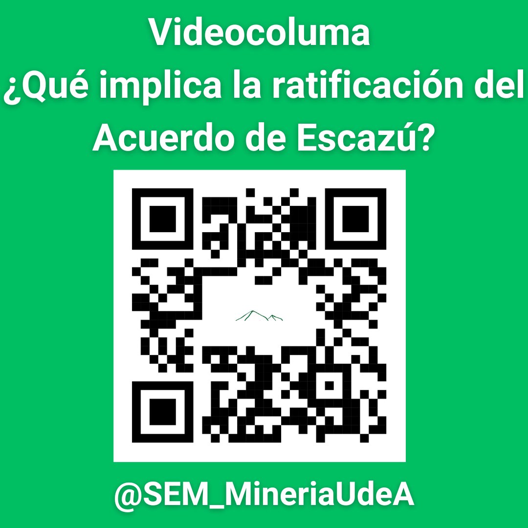 #tbt

🌍A propósito del Acuerdo de Escazú, hoy en nuestro #tbt, te invitamos a que veas nuestra #videocolumna publicada en noviembre de 2022, titulada:
👉¿Qué implica la ratificación del Acuerdo de Escazú?

Escanea el QR o ingresa al link:

👉 youtube.com/watch?v=y6rIZo…

<a href="/UdeA/">Universidad de Antioquia</a>