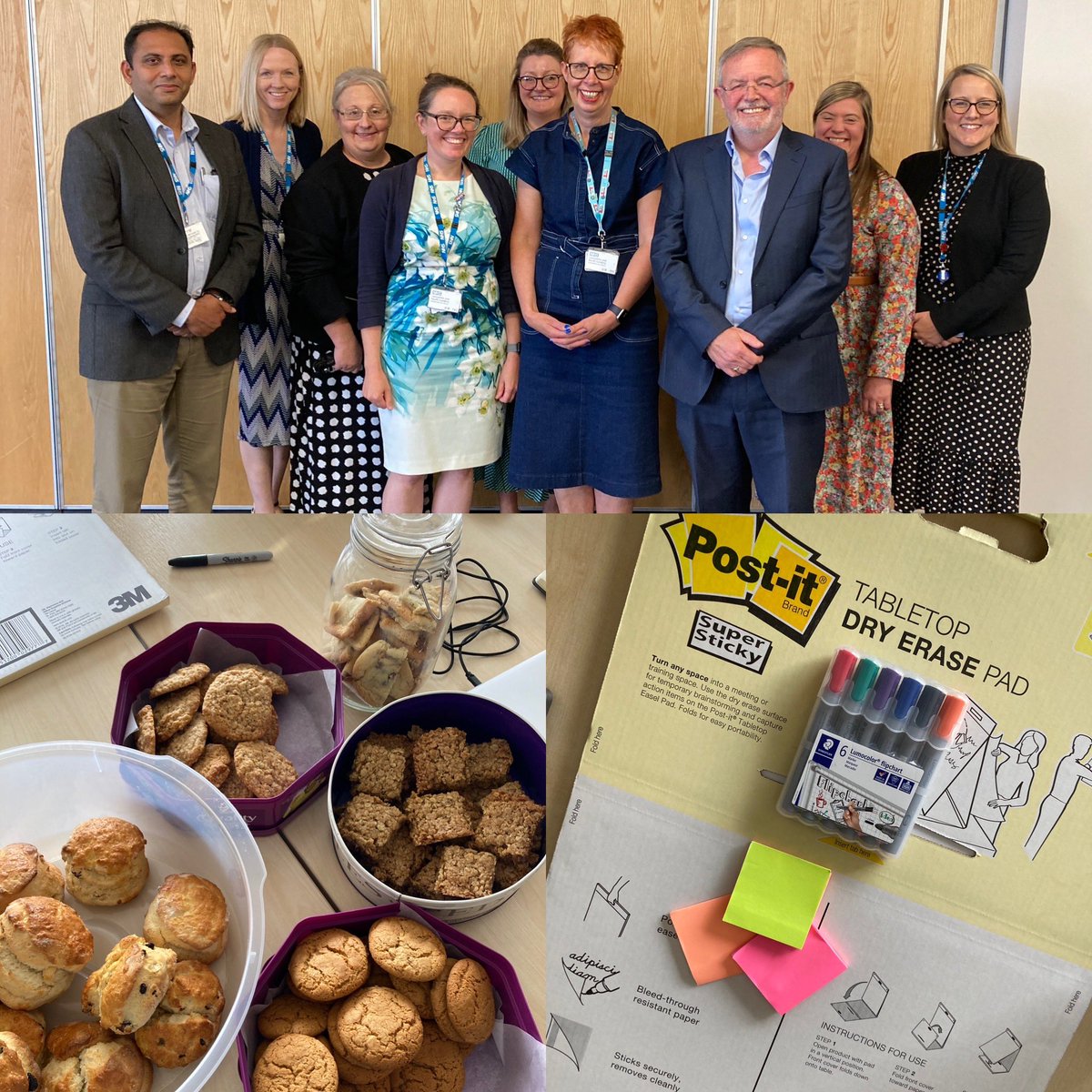 Fantastic first day getting to know the <a href="/LSCICB/">Lancashire and South Cumbria ICB</a> Lancashire Place team 

You know you’re joining a great team when everyone turns up with 🍰 🍪 

Old school with posits &amp; flip charts 

👉identified our skills, strengths &amp; gaps
👉agreed purpose
👉started to identify priorities