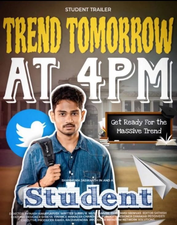maneti_yuvasree's tweet photo. Get ready for tomorrow's trend❤️
Trend @4pm
#shannu #ShanmukhJaswanth #studentseries #studentwebseries https://t.co/2qpVbTzIRr