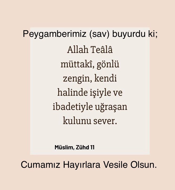 Cumamız Hayırlara Vesile Olsun.
Cumamız Hayırlı Olsun.
Hayırlı Cumalar.