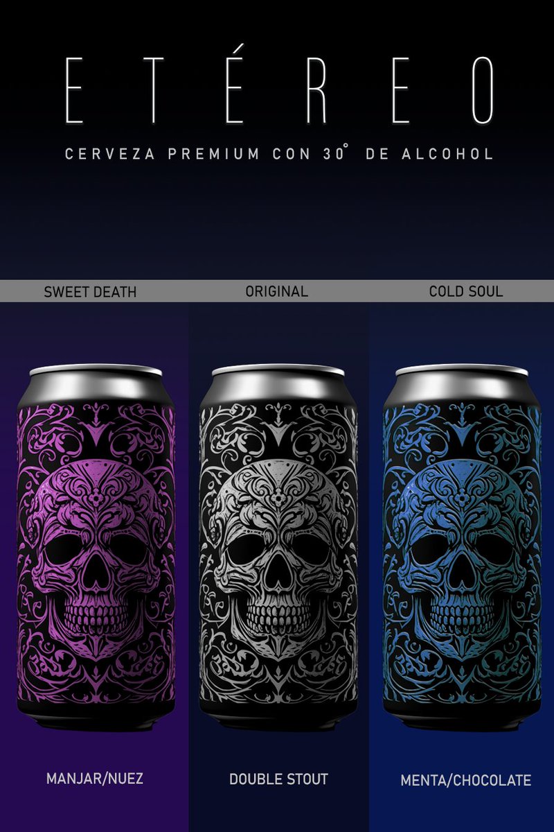 ToshiArte's tweet photo. Trabajo de diseño gráfico y dirección creativa para "ETÉREO". #DiseñoCervecería #CervezaArtesanal
#BrandingCerveza #DiseñoGráfico
#DiseñoDeEnvases #CervezaDesign #DiseñoDeMarca
#IdentidadVisual #EtiquetasPersonalizadas
#PackagingCreativo #CervezaDeAutor 
#DiseñoDeProductos https://t.co/QrudcrUiEI