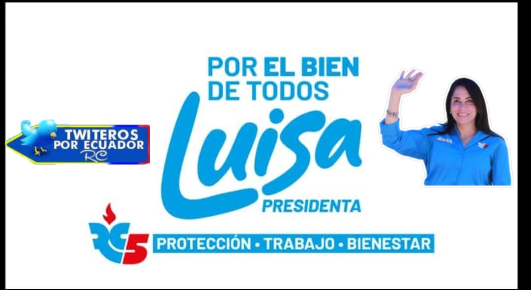 Por el futuro de nuestro país🇪🇨
#LuisaPresidenta

#TuiterosDeLaPatria #LuisAyAndrés

@MashiRafael @LuisaGonzalezEc @ecuarauz @RC5Oficial