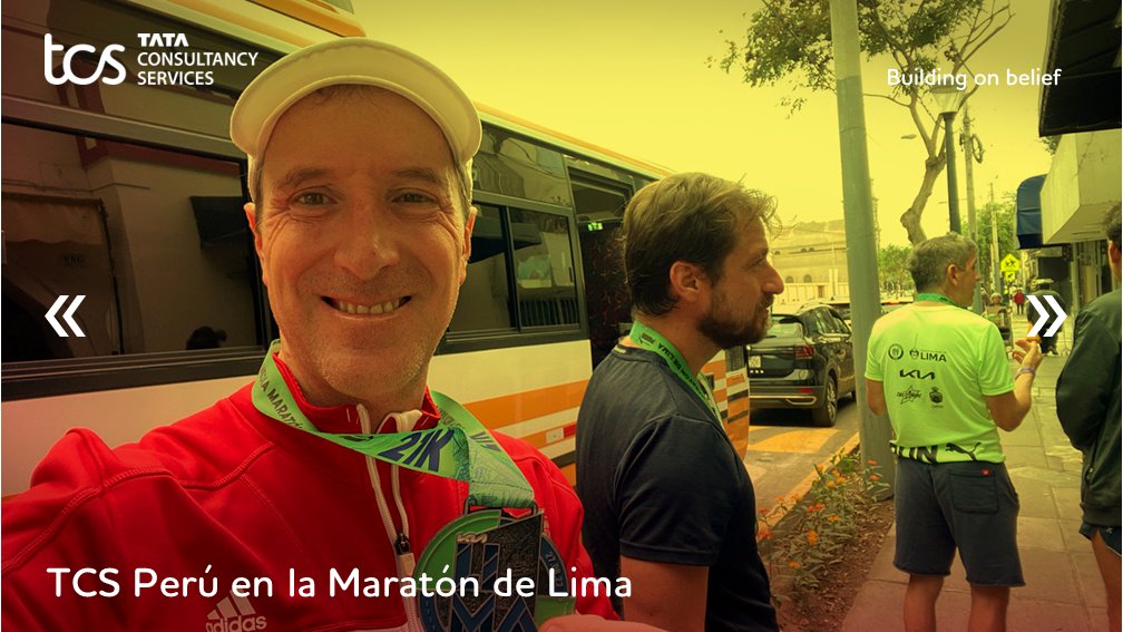 TCS_Latam's tweet photo. ¡Felicidades a los TCSers que participaron de la Maratón de Lima! Los runners de TCS Perú dijeron presente en la carrera más importante del país este último fin de semana. Gran orgullo por verlos llegar a la meta y disfrutar de una inolvidable experiencia. #TCSPeru #fit4life https://t.co/jkv7hw5ly6