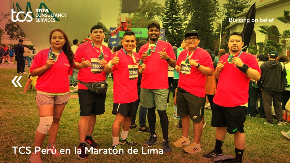 TCS_Latam's tweet photo. ¡Felicidades a los TCSers que participaron de la Maratón de Lima! Los runners de TCS Perú dijeron presente en la carrera más importante del país este último fin de semana. Gran orgullo por verlos llegar a la meta y disfrutar de una inolvidable experiencia. #TCSPeru #fit4life https://t.co/jkv7hw5ly6