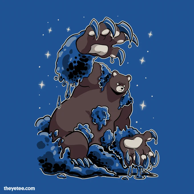 That's the second biggest bear we've ever seen! Designed by  #dailytees  