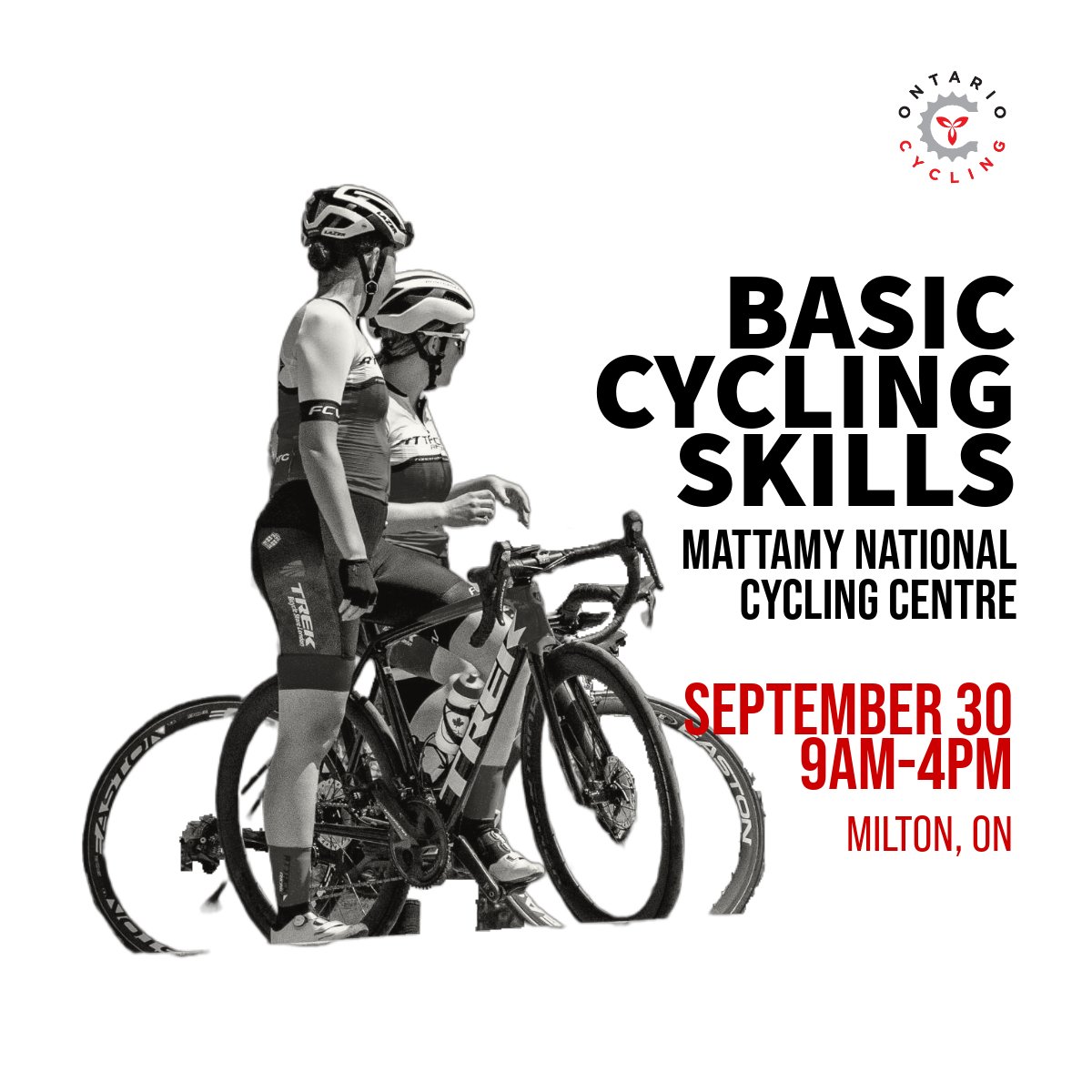 New coaching courses are available. 🚨 Are you ready to kick off your coaching career? Join Learning Facilitator Jenn Trew for the Basic Cycling Skills on September 30 . 
✒️ ontariocycling.org/event/bcs0923/
#DiscoverOntarioCycling #Coaching #Track