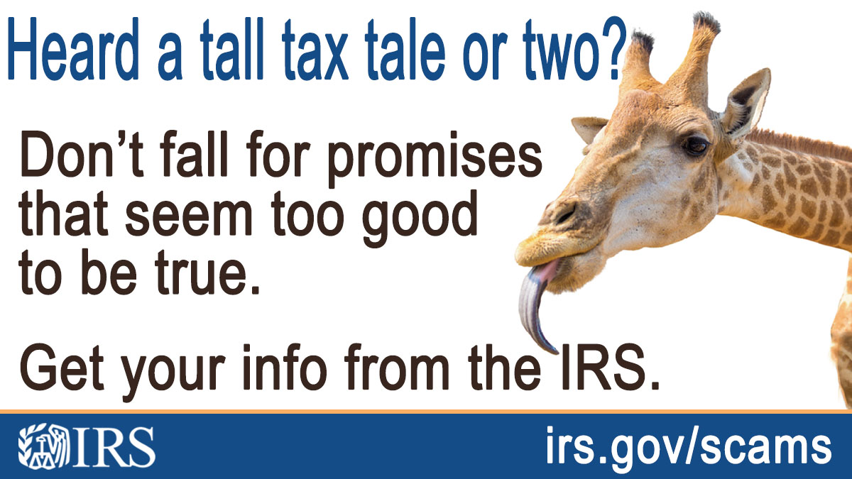 Report promoters of abusive tax schemes to the #IRS: irs.gov/scams