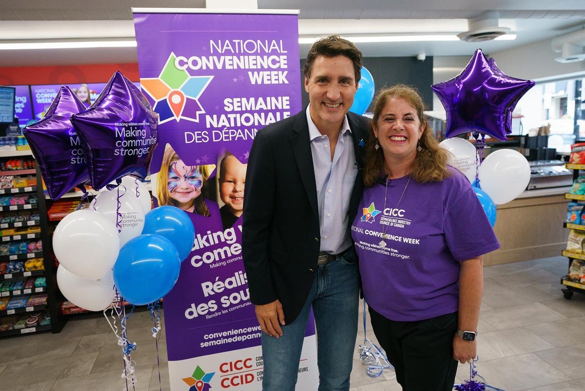 ConvenienceCan's tweet photo. What a great day to celebrate #NationalConvenienceWeek with Prime Minister @JustinTrudeau to grant @MakeAWishCA kid Jack’s wish to see dinosaur fossils in Drumheller 🦖🦕💫

Thank you to the Prime Minister for joining our President &amp; CEO Anne Kothawala… https://t.co/moaPLyXBq7