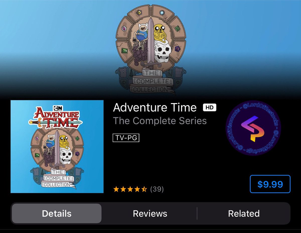 LordOfSavings's tweet photo. 🎥 Adventure Time - The Complete Series now $9.99 via The iTunes Store

⬇️ 89% Price Drop

🔗 - https://t.co/TQOvtRm9XX

#LRDeal https://t.co/ryaHSa6BpI