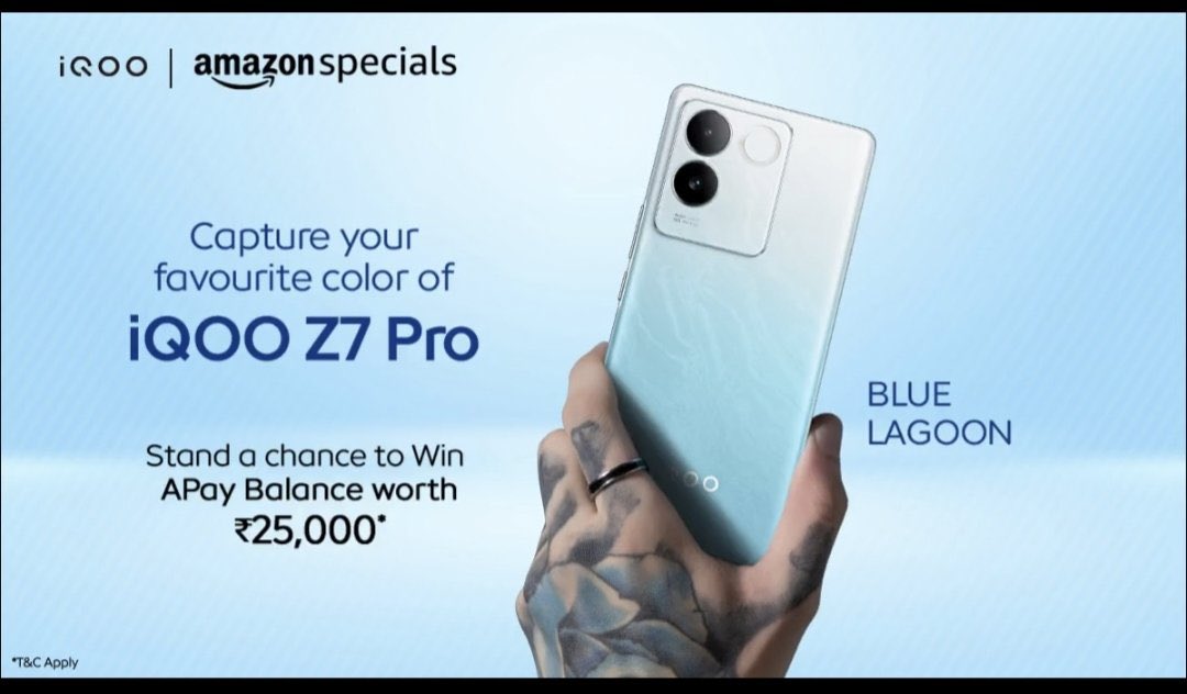 Umang Gupta (@umanggupta888) on Twitter photo <a href="/amazonIN/">Amazon India</a> Blue Lagoon 💙💧🟦
<a href="/amazonIN/">Amazon India</a>
#iQOOZ7ProOnAmazonSpecials #AmazonIndia
<a href="/kirtiumang1996/">Kirti Gupta</a>
<a href="/amazonIN/">Amazon India</a>
<a href="/tarunasingh40/">taruna</a> <a href="/amazonIN/">Amazon India</a> Blue Lagoon 💙💧🟦
<a href="/amazonIN/">Amazon India</a>
#iQOOZ7ProOnAmazonSpecials #AmazonIndia
<a href="/kirtiumang1996/">Kirti Gupta</a>
<a href="/amazonIN/">Amazon India</a>
<a href="/tarunasingh40/">taruna</a>