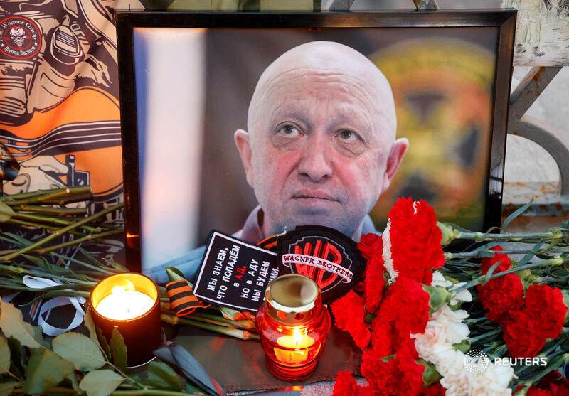 A social media video with BBC branding saying that Wagner boss Yevgeny Prigozhin is alive and staged his death is fake, a spokesperson for the broadcaster said tinyurl.com/y4m8j83v