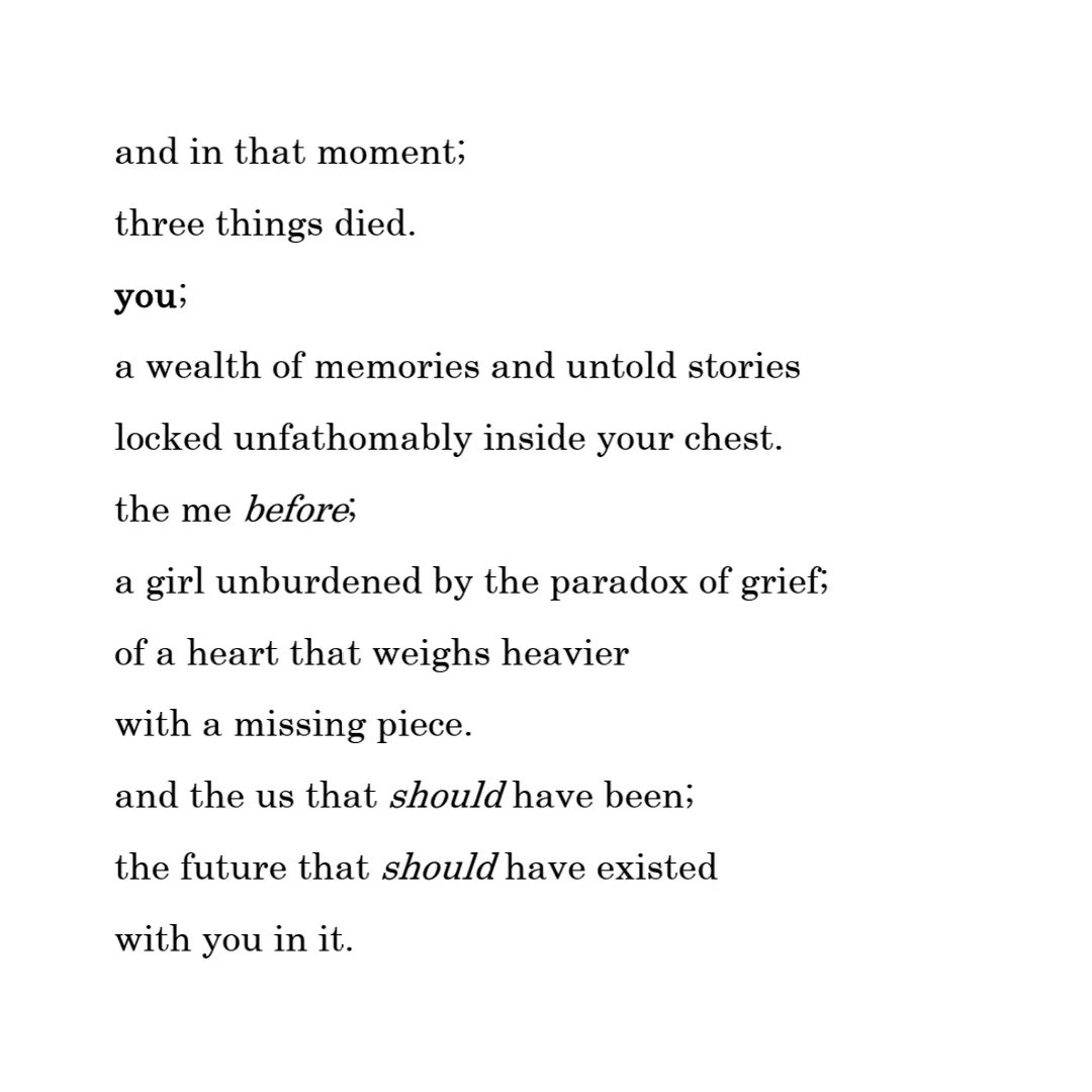 💔 💔
#NationalGriefAwarenessDay #GriefAwarenessDay #grief #loss #bereavement #mywriting #griefpoetry #poetrytwitter