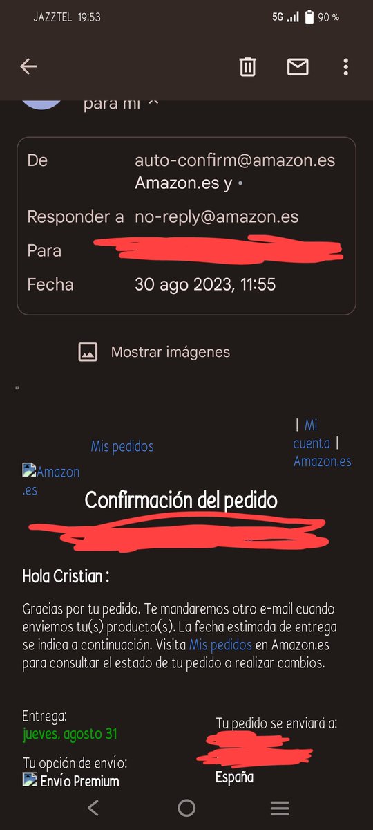 SpaceDrocky's tweet photo. @AmazonHelp además un trabajador llamado Luis a borrado toda la conversación que hemos tenido en la cual no daba ninguna solución, pero no os preocupéis tengo capturas, espero que denunciándolo públicamente al menos me deis una solucion, gracias (2/2) a continuación las fotos https://t.co/ypKNgqBpWs