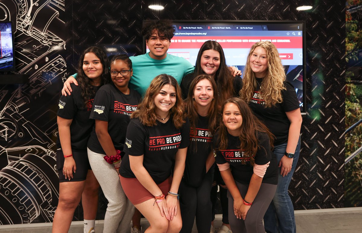 CabCoSchools's tweet photo. Northwest Cabarrus High was selected to host the Be Pro Be Proud truck on their campus today!  🌟🙌

#CTE #BeProBeProud #TradeCareers #Onward https://t.co/5TrWDtoNk7
