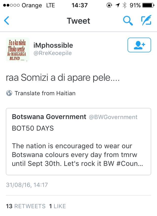 Rocky_BW's tweet photo. That time Batswana were not happy because the #Bot50 organizers had given @somizi a choreography gig for the celebrations instead of localπ€£π€£π€£π€£
#TBT https://t.co/9BdTphS60r