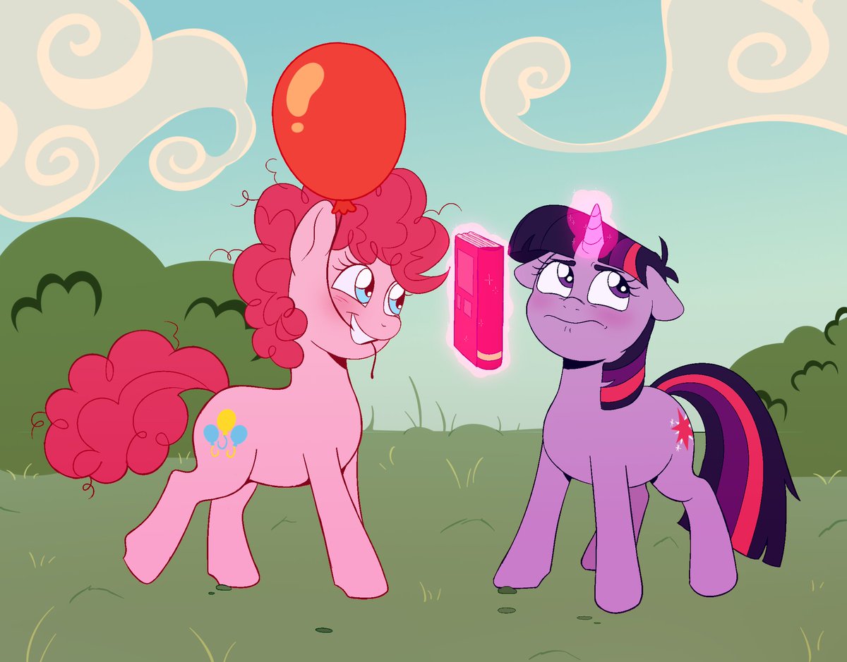 They met at one of Pinkie's party tours ✨🎈 #mylittlepony