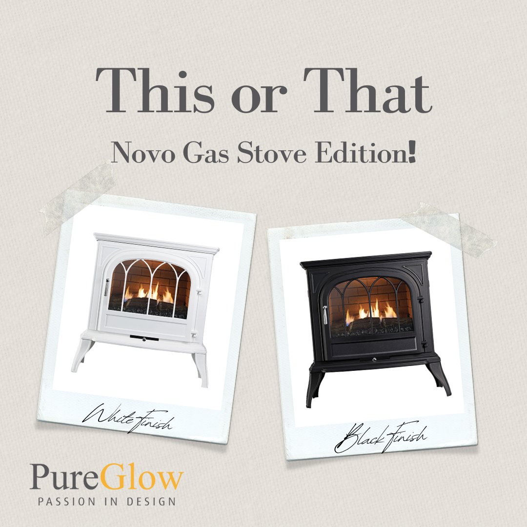 pureglowltd's tweet photo. This or That Thursday Novo Gas Stove edition!  The Novo 600 flueless gas stove has all the looks and presence of a wood burner but without the drawbacks of a solid fuel stove.  Discover more at https://t.co/qKnRMjmLcI https://t.co/xcFlvCJ5px