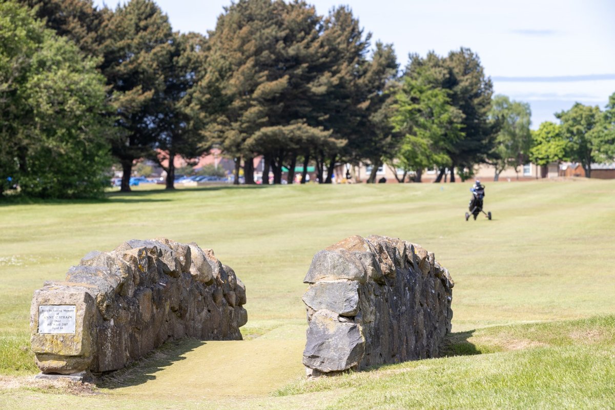 StCuthbertGC's tweet photo. 📸 The 8th hole's bridge at PSC isn't just a path. As golfers cross, they're touched by Anne C. Strain's legacy on the memorial plaque. It's more than golf; it's cherishing community and history with every step. 🌉⛳️ #BridgeOfMemories #PSCIconicSpots #RememberingAnne https://t.co/XPP4tzgaFv