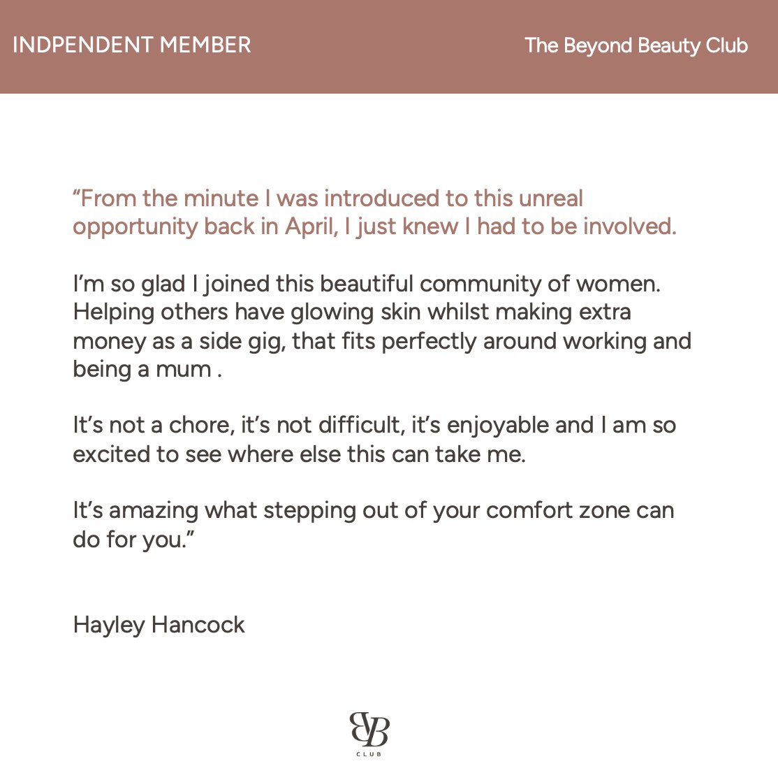 Hayley Hancock, Independent Member, Beyond Beauty Club💖🌟

@simonourianmd  @SimonOurian_MD
#unleashyourpower #unleashyourbeauty #Skincare #BeyondBeautyClub