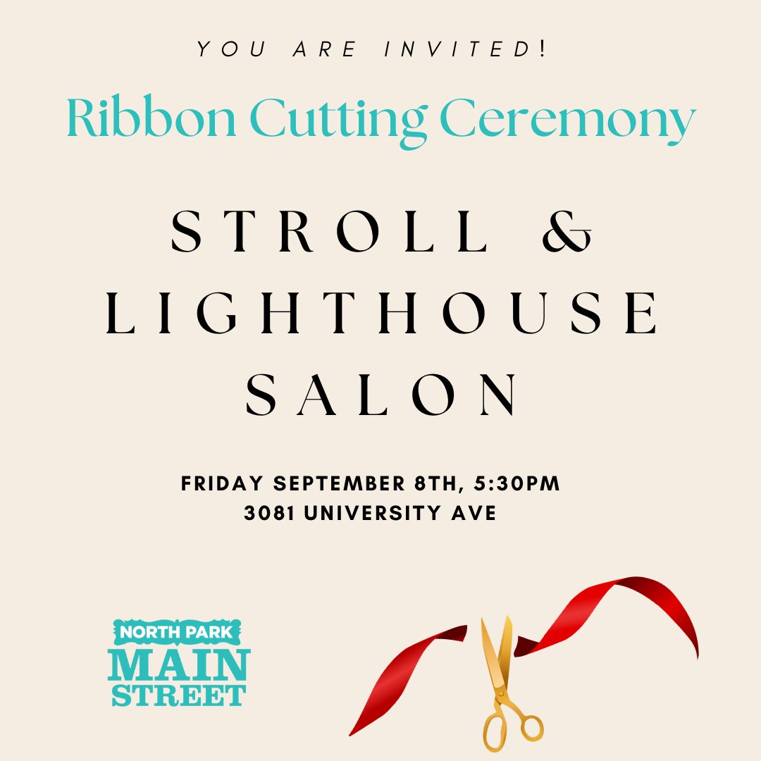 YOU'RE INVITED! Join us for a ribbon-cutting to celebrate the opening of @sdstroll 
See you Friday September 8th, 2023 at 5:30pm for the grand opening event.