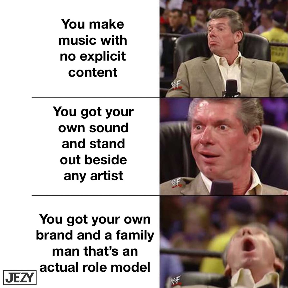 JezyMusic's tweet photo. JEZY MEMES ARE BACK!! 🤣 #WWE #memeseason https://t.co/8MEvaYxGrV