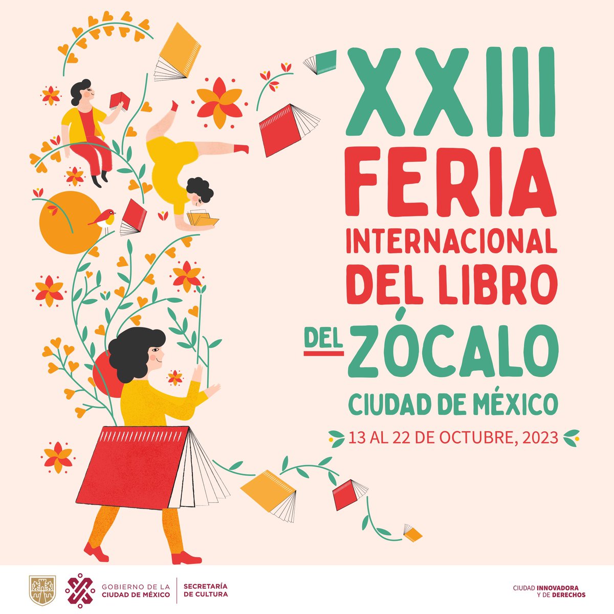 Del 13 al 22 de octubre, la XXIII Feria Internacional del Libro transformará el Zócalo en un oasis literario que no puedes perderte. Muy pronto daremos a conocer la programación, donde encontrarás presentaciones de autores reconocidos, conferencias y actividades para todas las