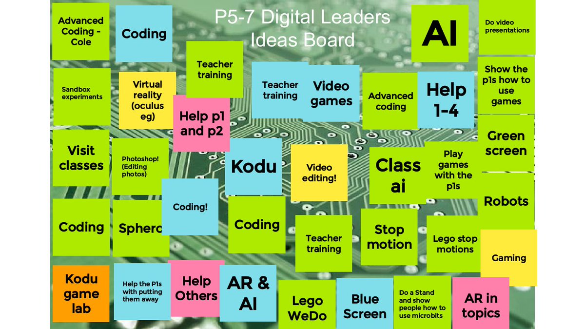 Buzzing today after the first #DigitalLeaders meeting of the school year! We will be having P5-7 Digital Leaders and P2-4 Digital Play Leaders. They had such wonderful ideas! The upper school group had some fun playing with the green screen today too. #iPads #ADE2023