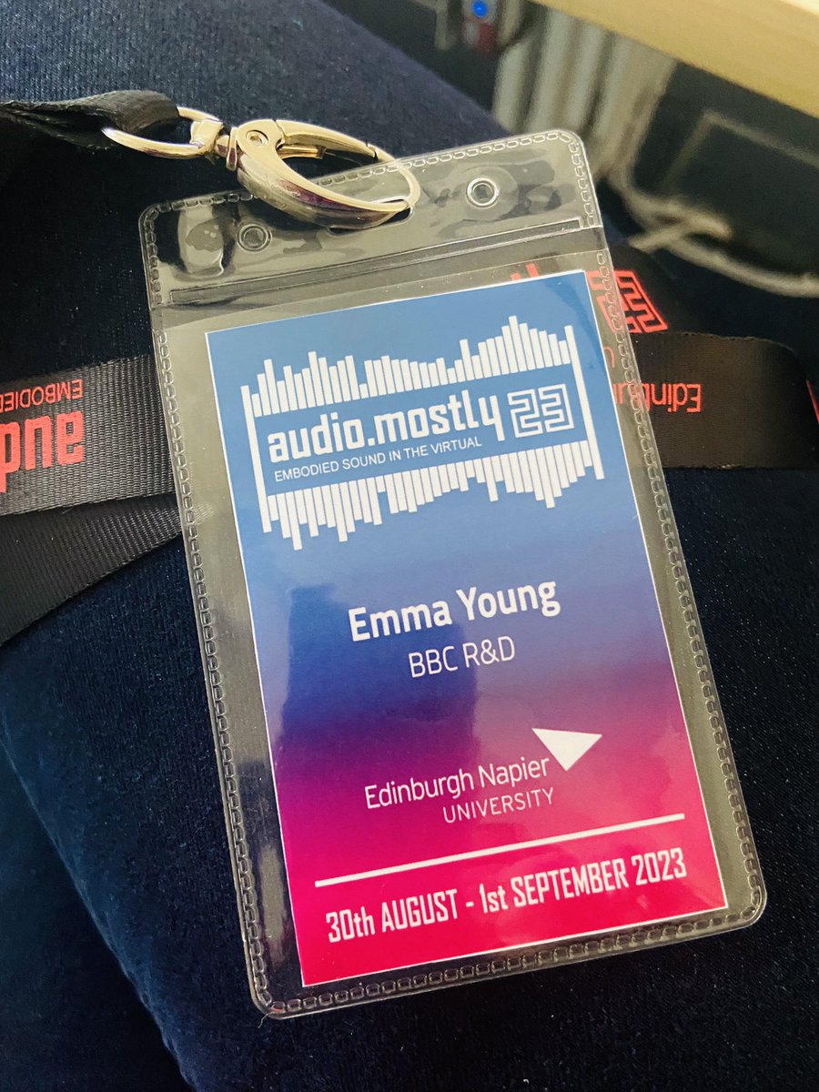 Was an honour to do yesterday’s keynote @AudioMostly2023. I spoke about some of the immersive audio & music stuff we’re doing. Well done to @balandino_dd and team at @EdinburghNapier for organising @AudioMostly this year 👏 Such a brilliant community doing cool stuff with sound!