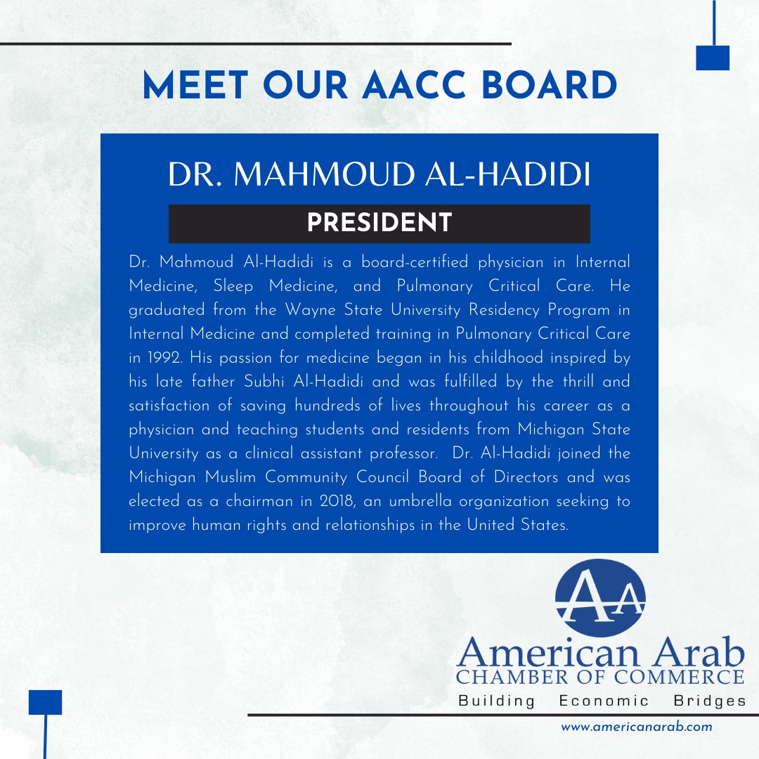Meet Dr. Mahmoud Al-Hadidi, MD FCCP!