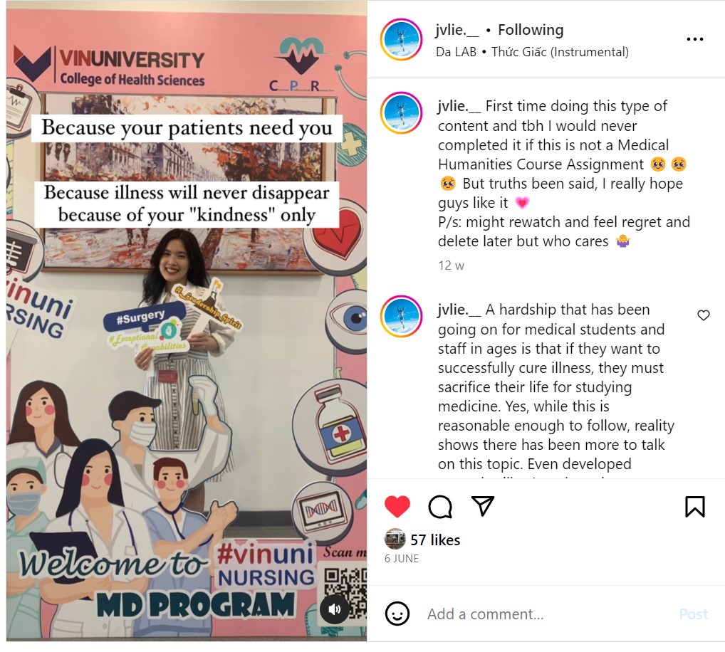 NisaePakistan's tweet photo. #medicalhumanities at VinUniversity allows #mdstudents to explore the creativity alongside their professional identity formation. #meded #medicaleducation #humane #empathy #selfcare https://t.co/xPY2QXj3jJ #AMEE2023 https://t.co/lluhvzWnDk