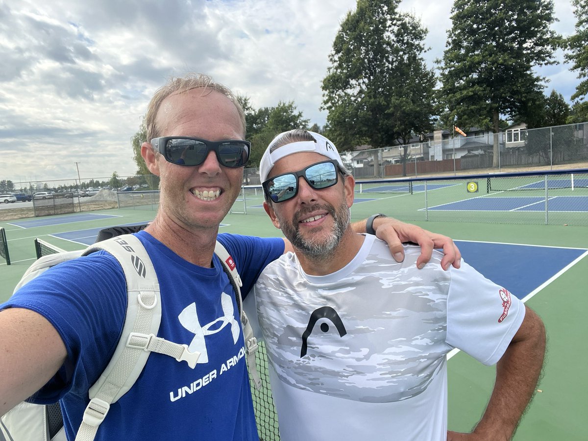 Great time yesterday playing with the legend Steve Deakin and showing off my new <a href="/SelkirkSport/">Selkirk</a> paddles. Haven’t played with him in years! #TeamSelkirk #SelkirkAdvocate #SelkirkSport #WeArePickleball