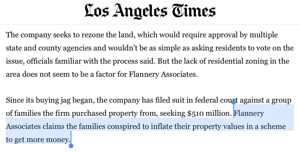 Okay if you’re rich and trying to build a secret city, I don’t know how mad you’re allowed to get when the locals figure out what you’re up to and ask for their cut. latimes.com/california/sto…