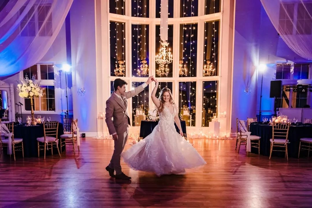 Love is in the 💗 air 💜 and these two are dancing it away with their beautiful set up of uplighting, string lighting, and draping! 💃🏽 #happilyeverafter 🤵👰

Rentals: RentMyWedding
Photographer: jmgantphotography
Planner: kellylambevents
Venue: chateauxgirls
Florals: kimballflo