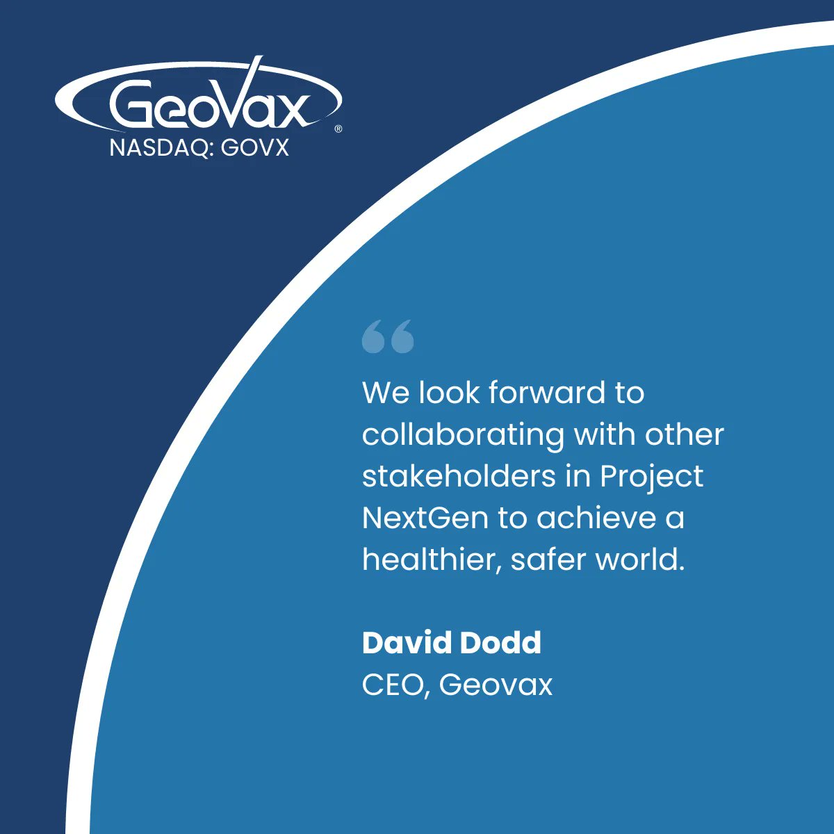 Geovax_News's tweet photo. We look forward to further impending announcements and to our ongoing collaboration with #ProjectNextGen funding recipience Pharm-Olam/Allucent. #vaccines #COVID19 #immunocompromised #MVA $GOVX https://t.co/m8ZfpCEFRl