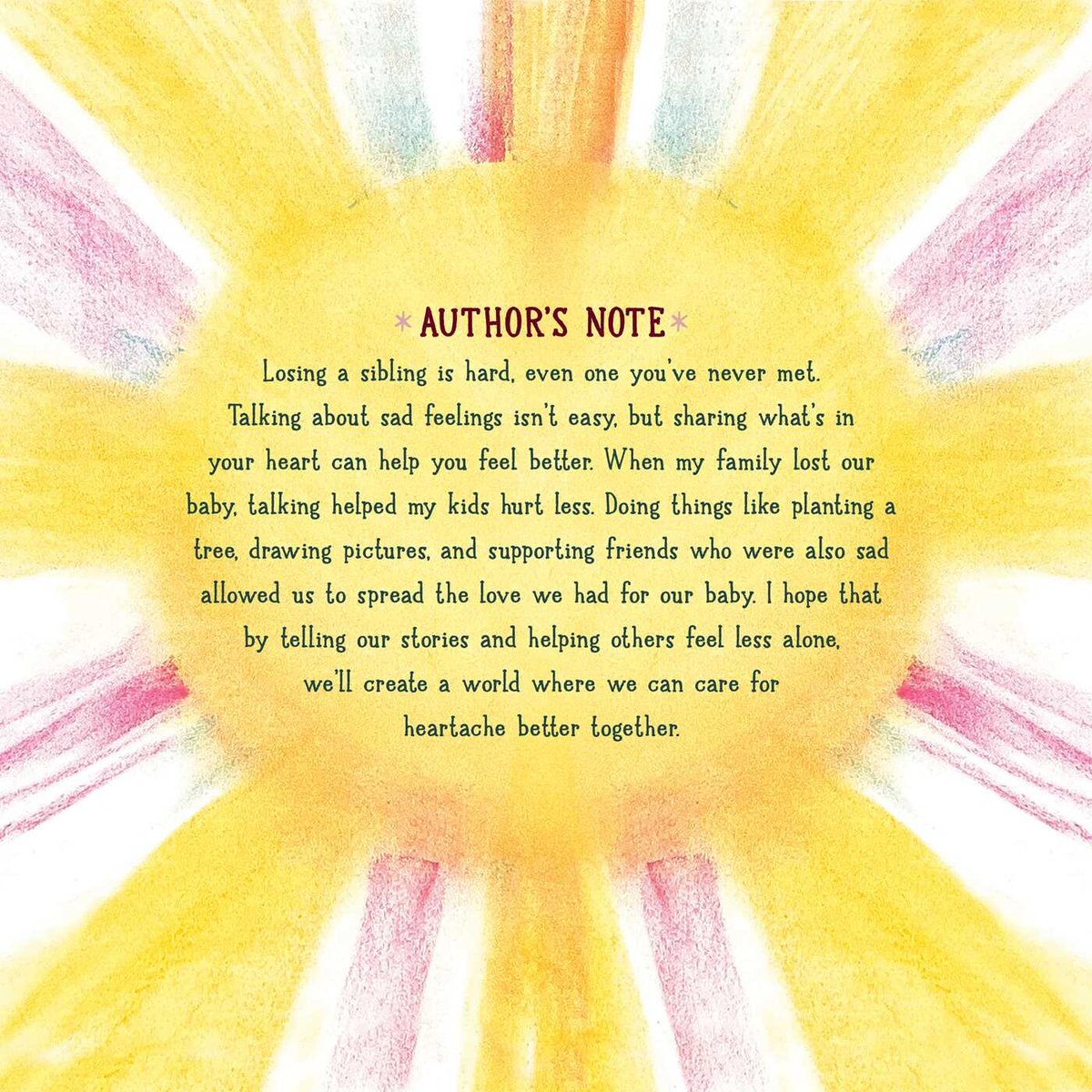 SimonKIDS's tweet photo. CW: pregnancy loss
This much-needed picture book about navigating the difficult experience of pregnancy loss meets young readers at their level to offer a tender look at grieving someone who never entered the world.
#AlwaysSisters @sairamirbooks @shazmaydani https://t.co/lPd2c0D9BF