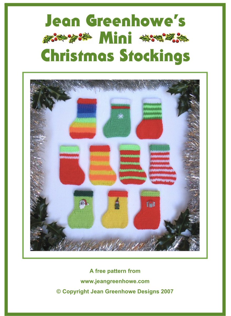 Last day of August and Christmas knitting under way! 😂 #Knitting #Christmas. The pattern for this mini stocking is a free one from Jean Greenhowe’s website. 
jeangreenhowe.com/patterns.html