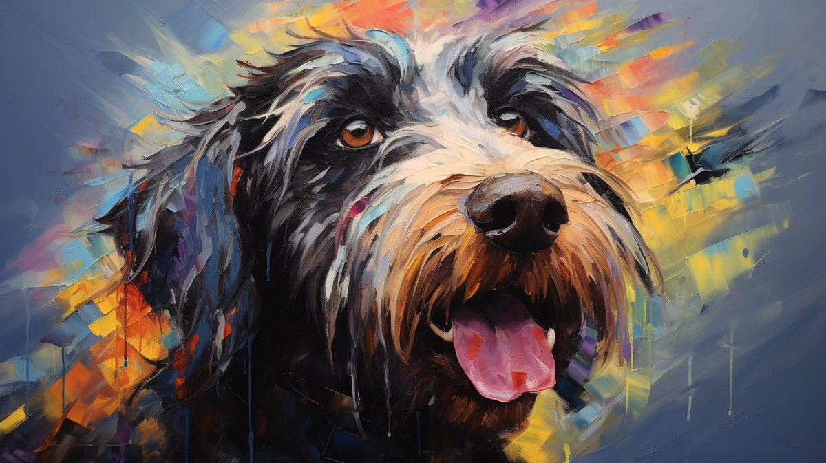 eyadstudio's tweet photo. Ai generated - Dog 🐶 
 #midjourney #midjourneyart #ai #aiart #midjourneyai #digitalart #nightlife #midjourneyartwork #artificialintelligence #SURREALISM #surrealart #moon #MidjourneyAI #dog https://t.co/SKkYt8Wvhm