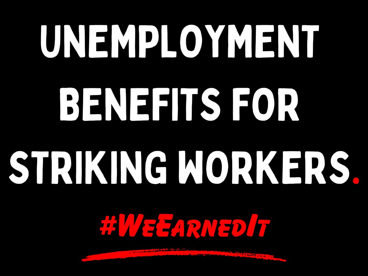 UFCWWSC8's tweet photo. ✊ Providing unemployment benefits to striking workers is a no-brainer, this offers basic aid &amp; a lifeline to workers &amp; their families. CA must join NY and NJ in making this common-sense law a reality. #CALeg pass #SB799 NOW! #WeEarnedIt https://t.co/KGw1ngRv6L