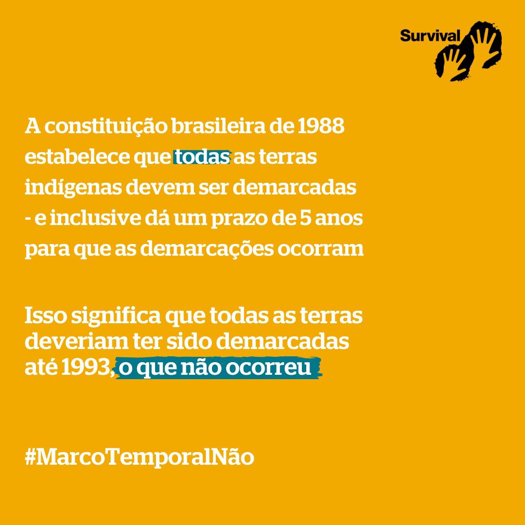 #MarcoTemporalNao
