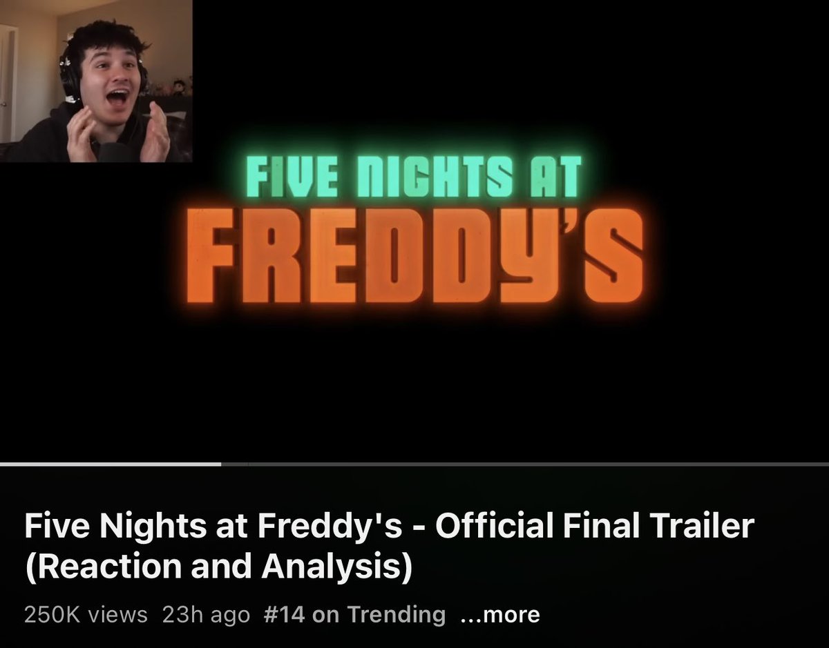 Reacting to the Five Nights at Freddy's Movie Trailer