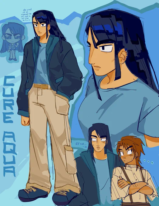 OK I DREW THESE BEFORE THE TRAILER BUT….more #otonapre….. we can still have butch karen.. #precure 