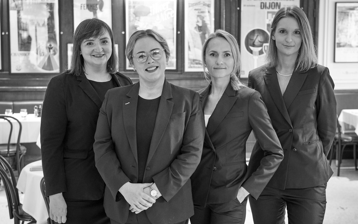 A look at the Bellanger's front-of-house team… From left; Marta, Restaurant Manager, Erin, General Manager, Joanna and Dorota, Restaurant Managers