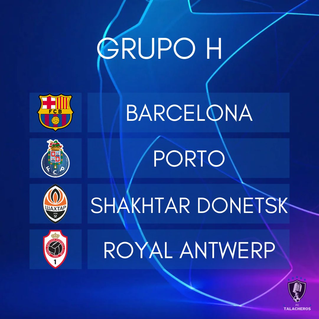 TalacherosFC's tweet photo. ⭐️¡LISTOS LOS GRUPOS DE LA CHAMPIONS!⭐️

Talacheros, el día de hoy se llevó a cabo el sorteo de la UEFA CHAMPIONS LEAGUE, aquí les dejamos los grupos.🔥🫡

¿El grupo F es el grupo de la muerte?💀👀

#championsleague #futbol #fasedegrupos #uefa #futboleuropeo https://t.co/VEHmGaIDEG